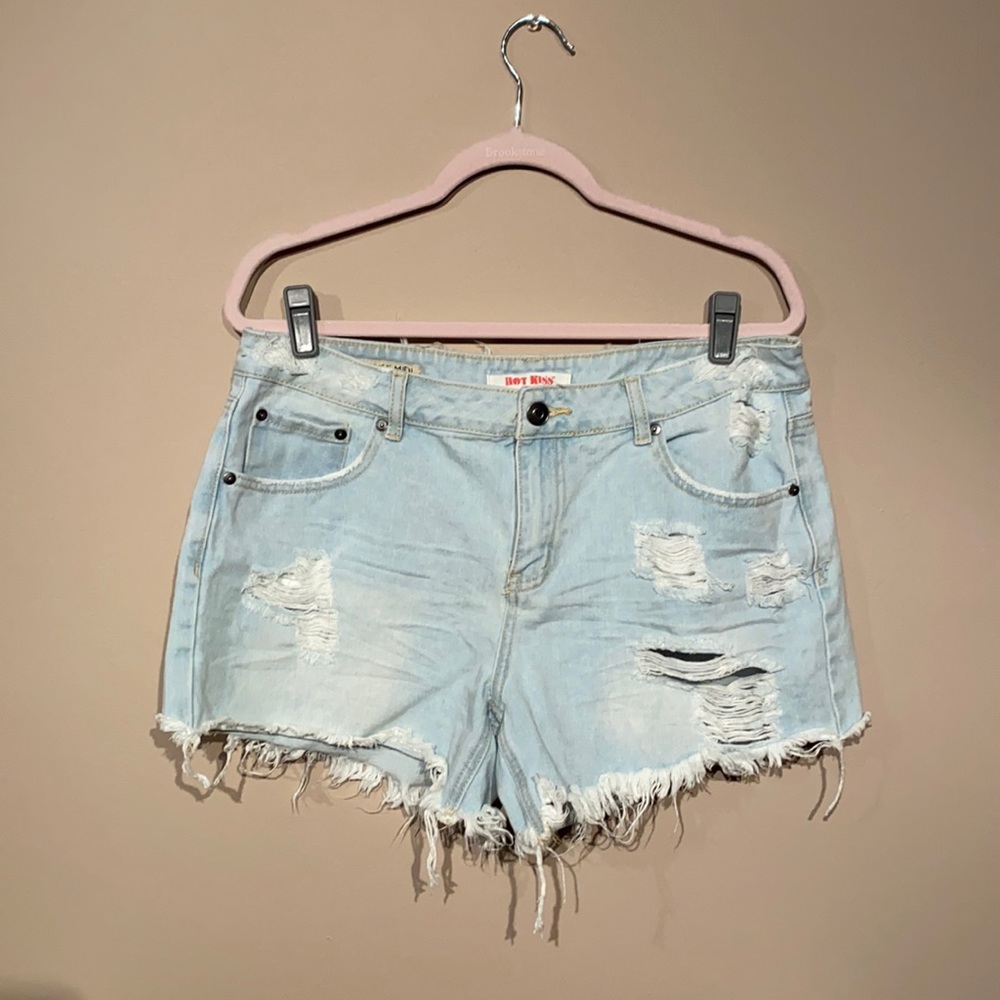 Denim jean shorts